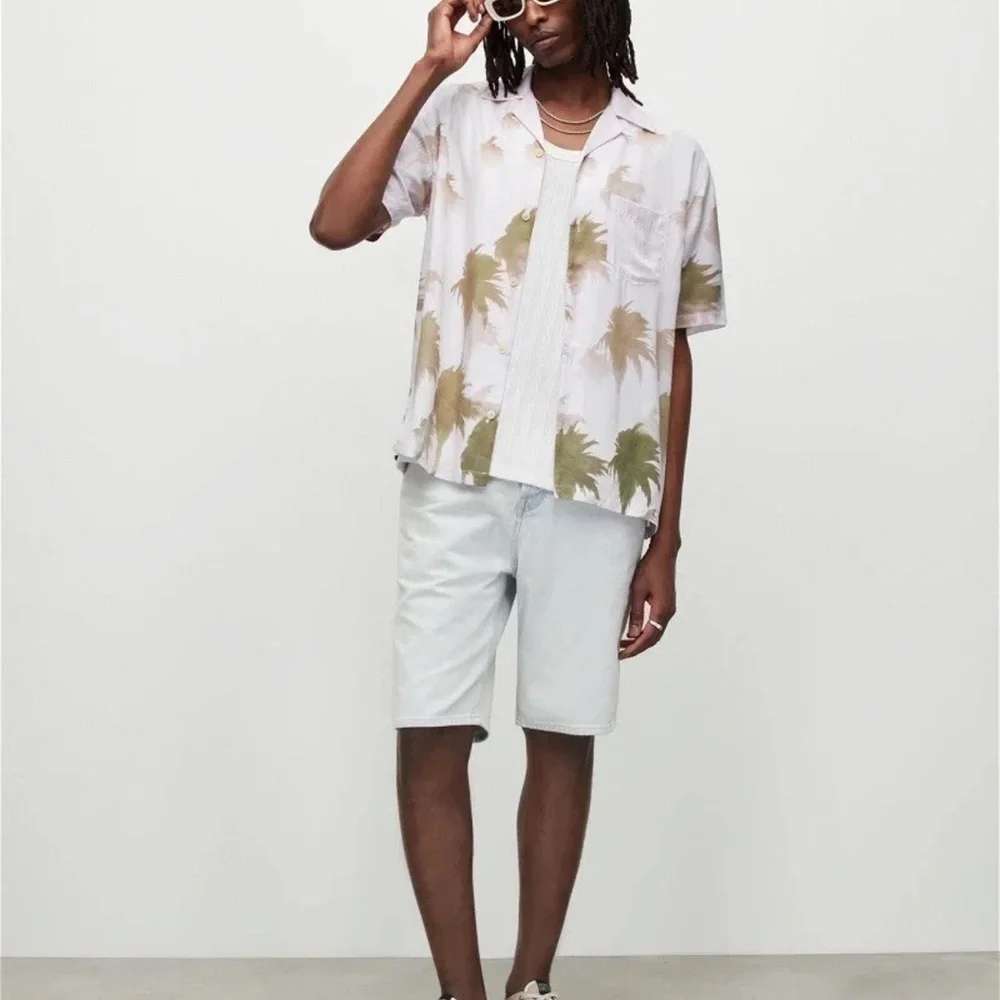 All Saints Pastel Pink Button Up Shirt - Picture 6 of 9
